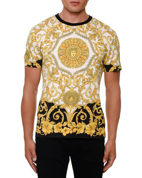 versace statue printed t shirt|Versace t shirts men 's.